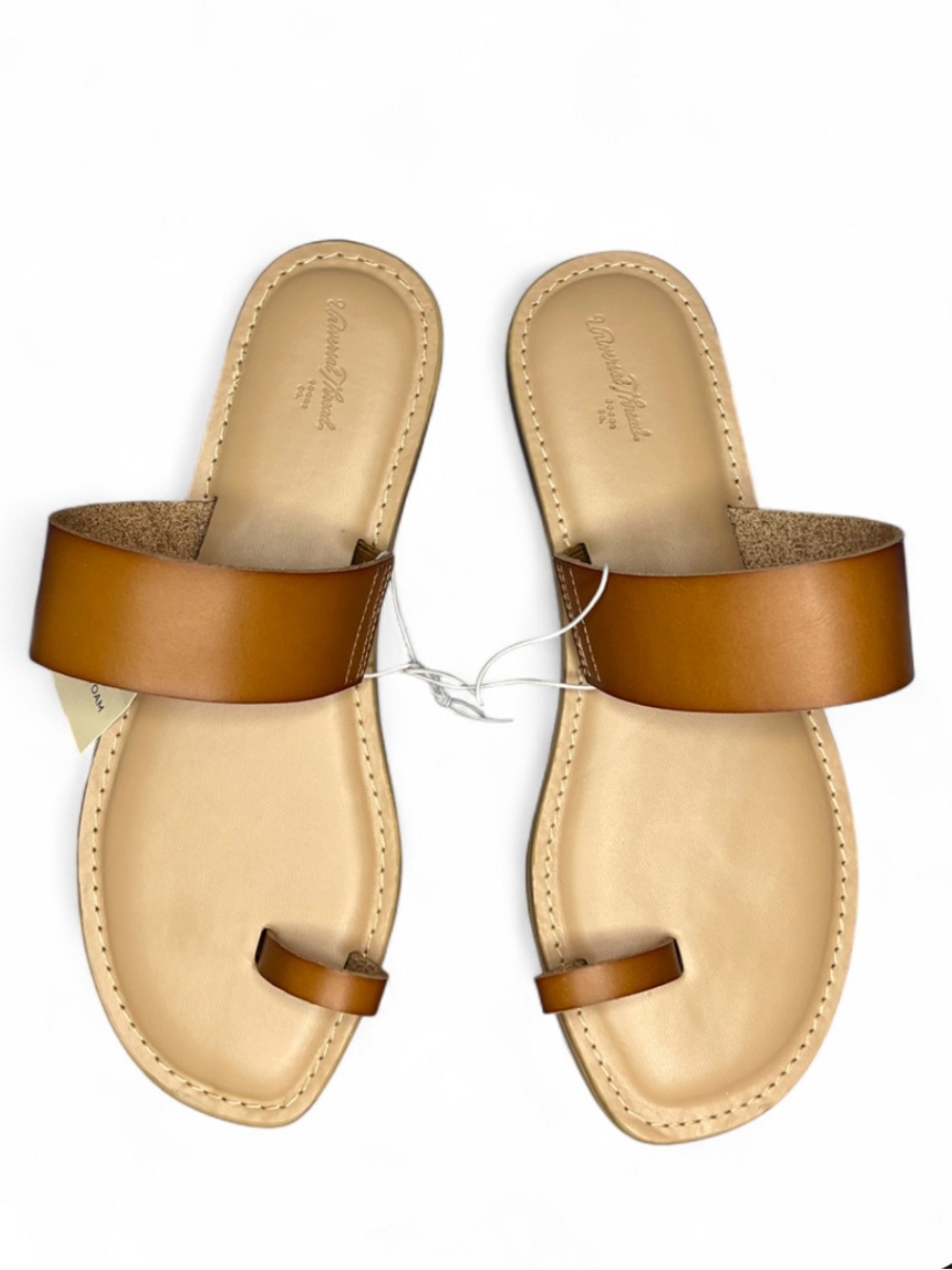Universal Thread Memory Foam Women’s Size 8 Brown Casual Summer Toe-Ring Sandals
